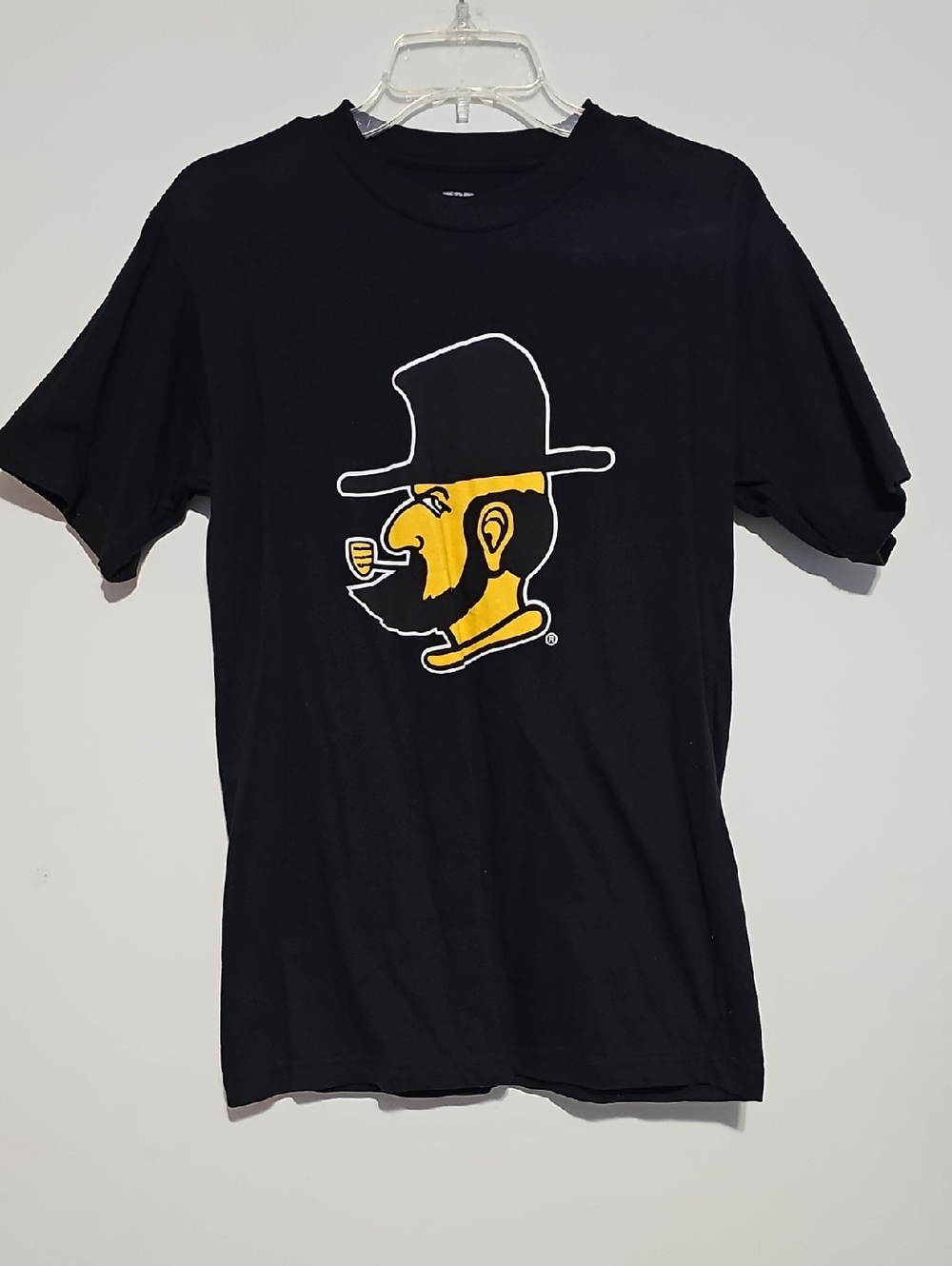 Appalachian State University  Graphic Tee  Yellow Hat Logo - Men's Shirt Medium